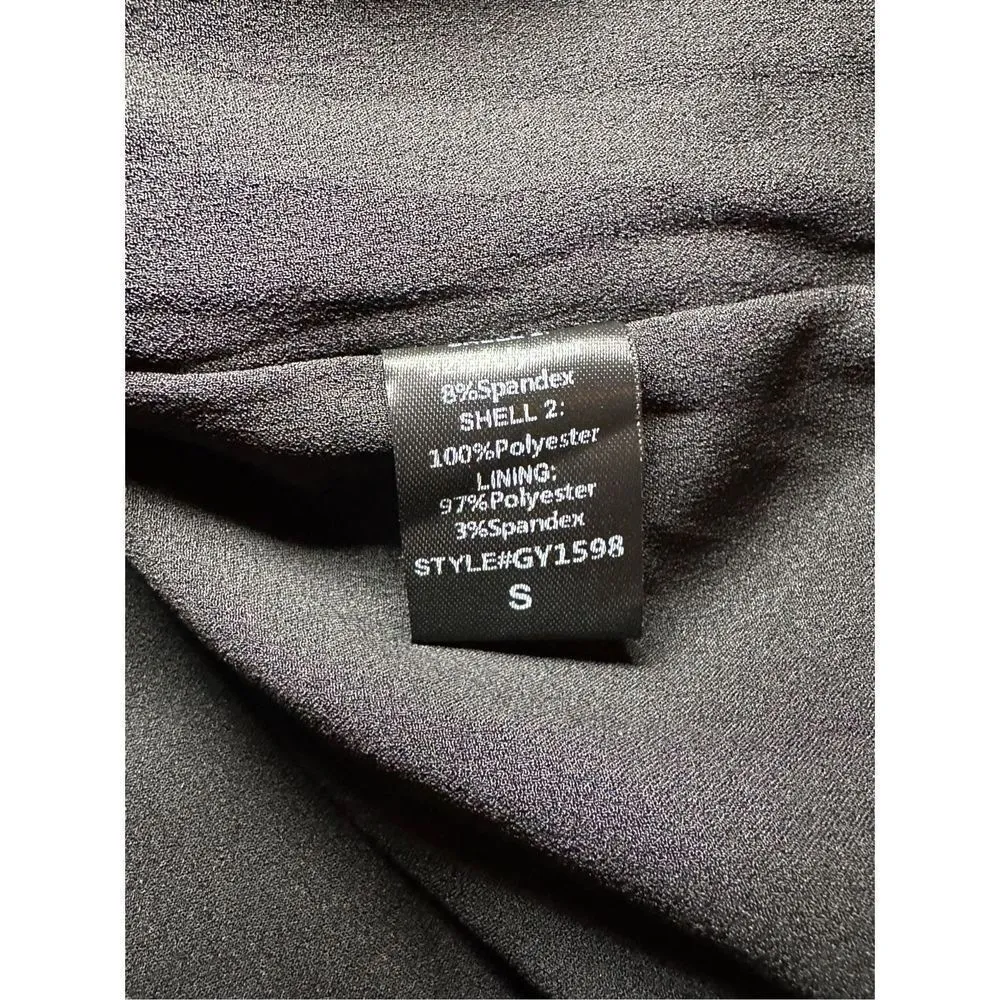 NEW DO + BE Ella Cocktail Dress off the shoulder black satin sz small - Image 8