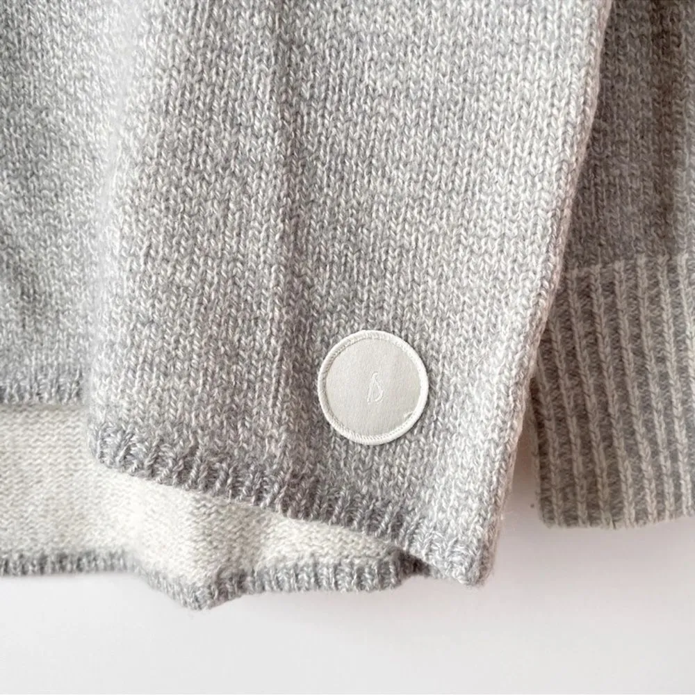 allbirds  boiled merino wool pullover sweater in natural grey, size medium - Image 6