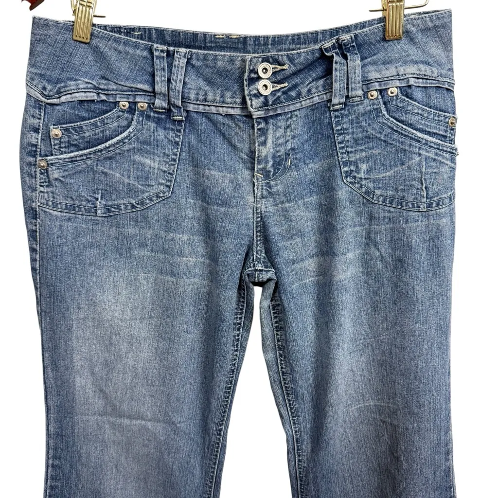 YMI Jeans Women’s Size 9 Flare Bootcut Stretch Denim Low Rise Y2K Retro - Image 2