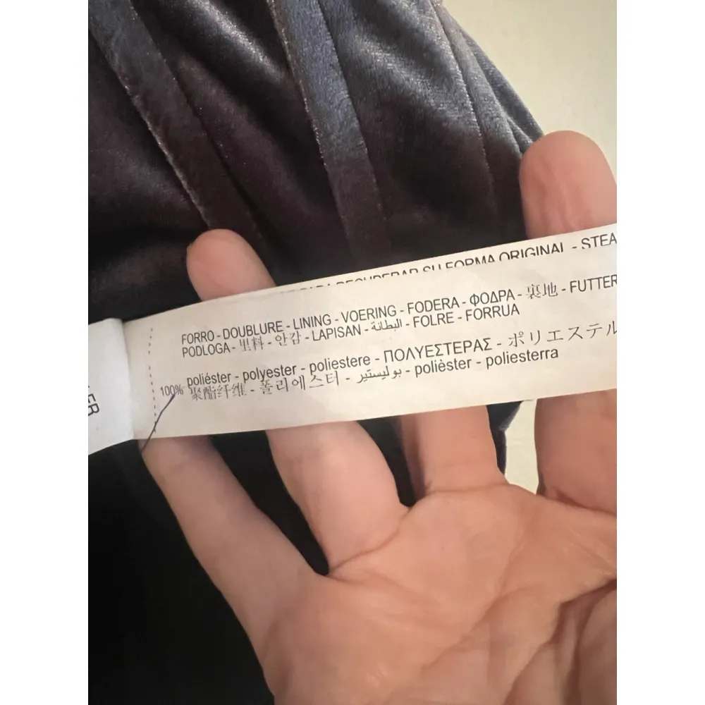 Zara Velvet Corset Women’s Size A Funeral Gray Crop Sleeveless Top Brand New - Image 7