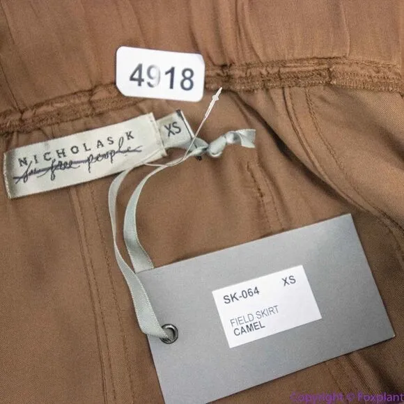 New Nicholas K x Free People Camel Brown Utility‎ Field Skirt, XS - Image 15