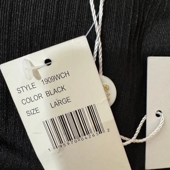 WAYF Ruched Top in Black Size‎ L NWT - Image 5