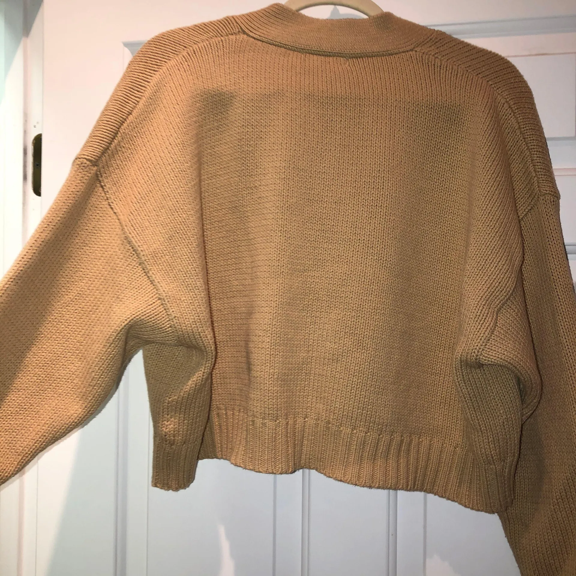 Emory park Cropped Button Up Sweater - Image 2