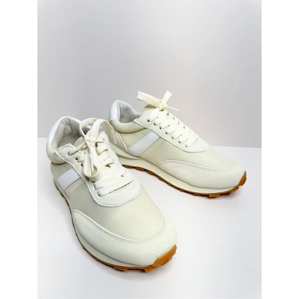 J/Slides Sneakers Size 7 Cream Leather Lifestyle Athletic and Training Shoes NEW - Image 6