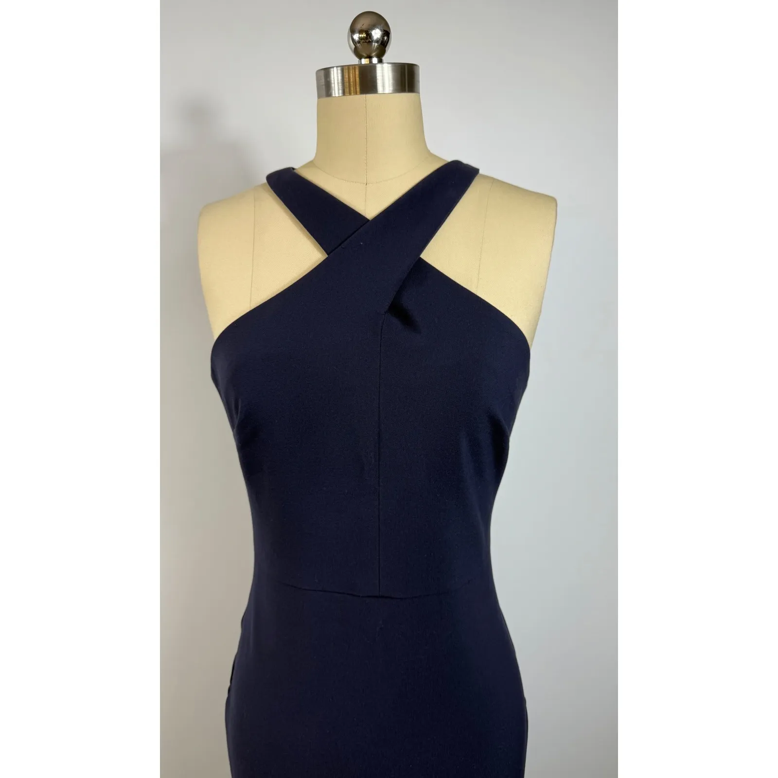 New! LIKELY Caroline Crisscross Halter
Sheath Dress - Navy - Size 4 $188‎ - Image 4