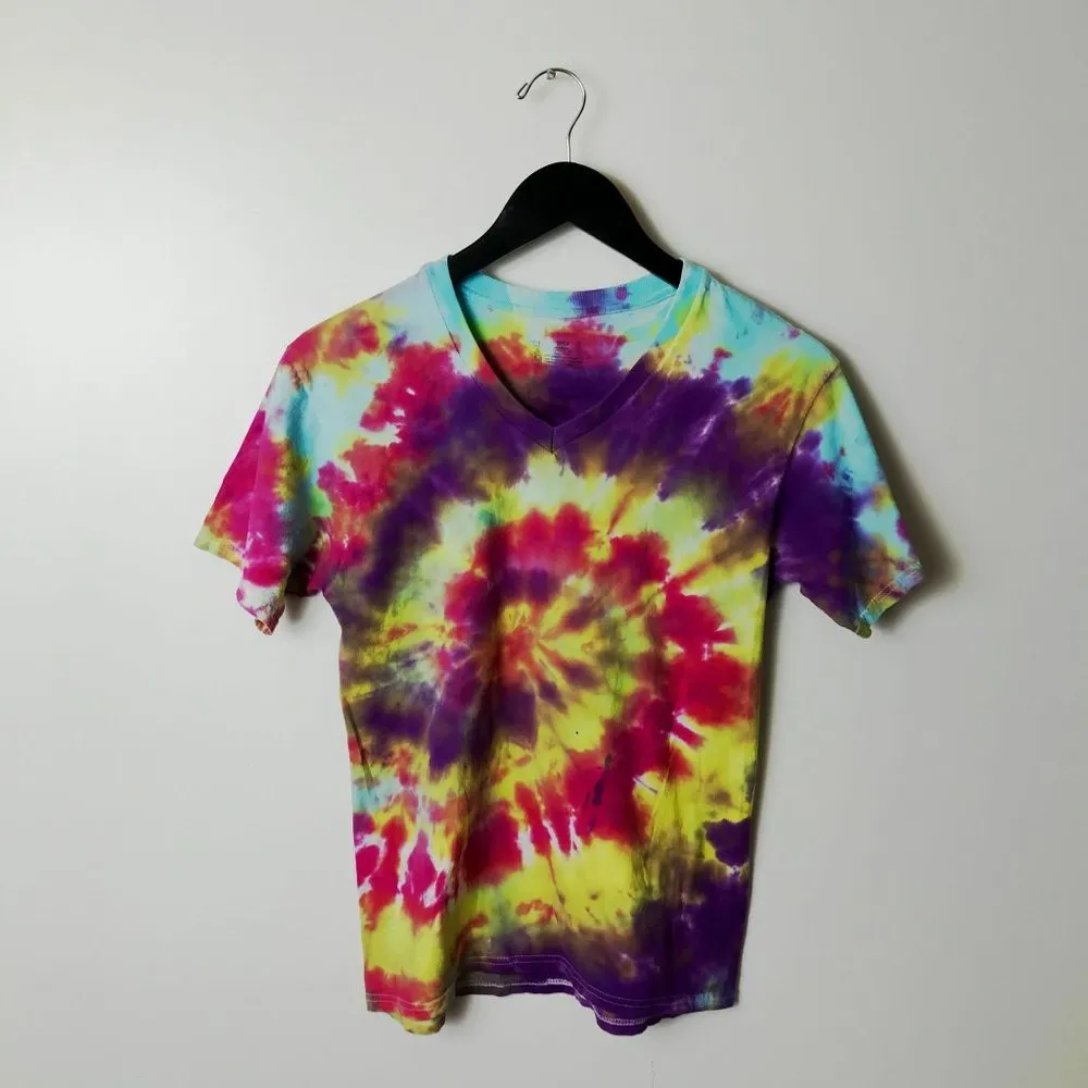 Hanes ComfortSoft Tie Dye T Shirt Adult Spiral Festival Tee Trendy Small S - Image 5