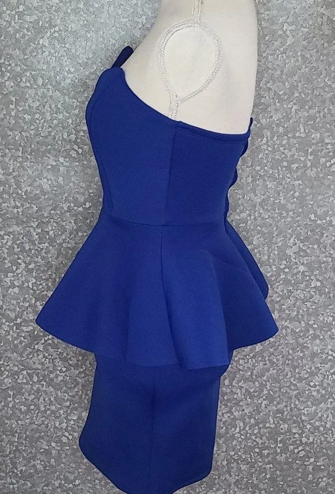 Charlotte Russe scuba peplum dress size small - Image 4
