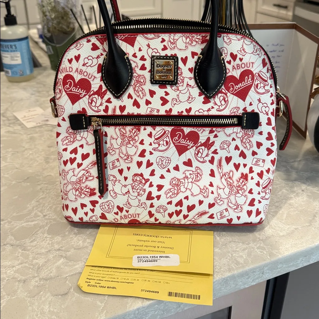 DISNEY DONALD AND DAISY DUCK DOONEY & BOURKE SATCHEL BAG NEW WITH TAG - Image 7