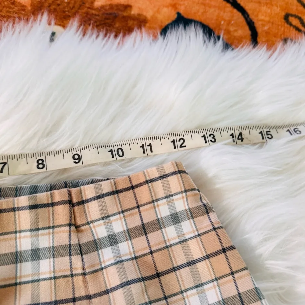 Papaya gingham plaid checkered high waist mini skirt 🌸 - Image 5