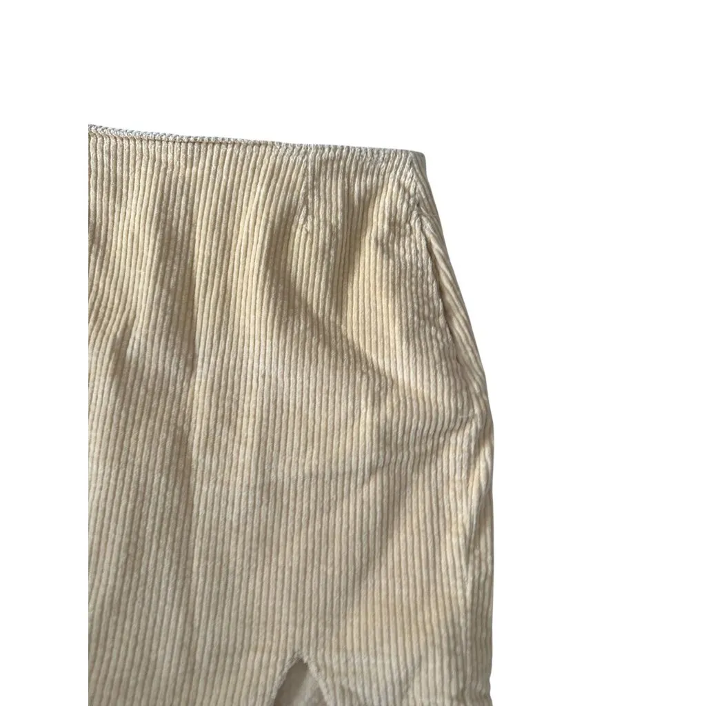 BP Beige Corduroy Slit Mini Skirt Size Medium - Image 8