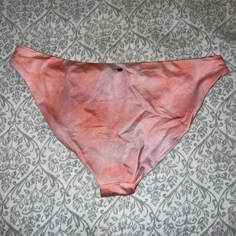 Victoria’s Secret bikini bottom pink tie dye size L - Image 2