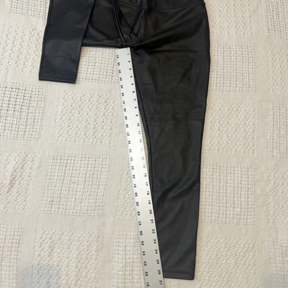 Nordstrom Rack medium high rise faux leather leggings P 2776 - Image 4