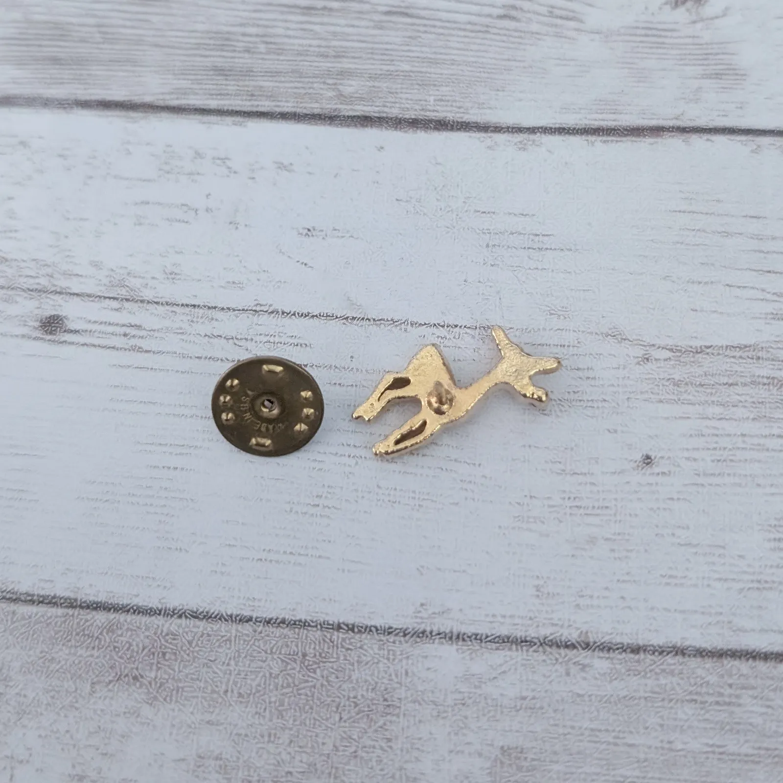 Vintage Pin / Brooch Rudolf the Red Nose Reindeer Christmas Gold - Image 7