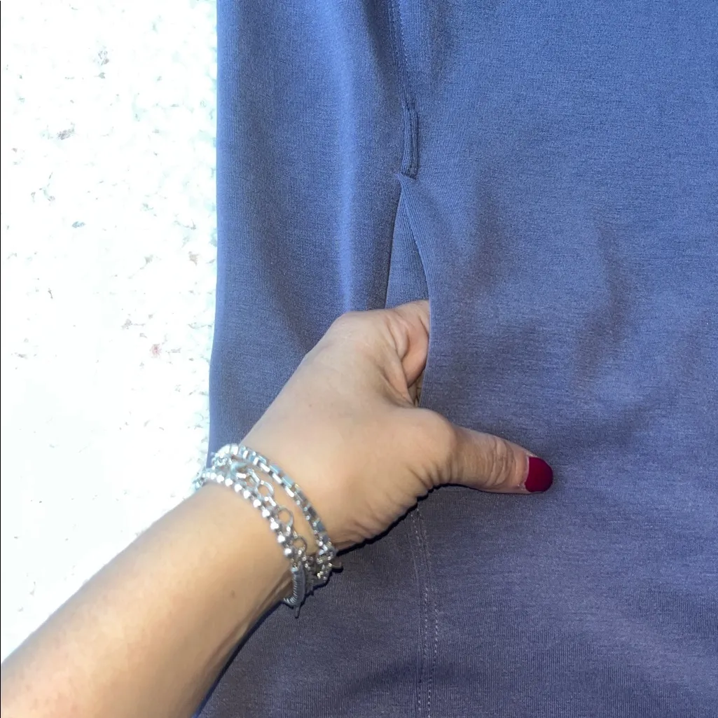 Athleta Seasoft Tank Dress Dusty Violet Medium - Image 5