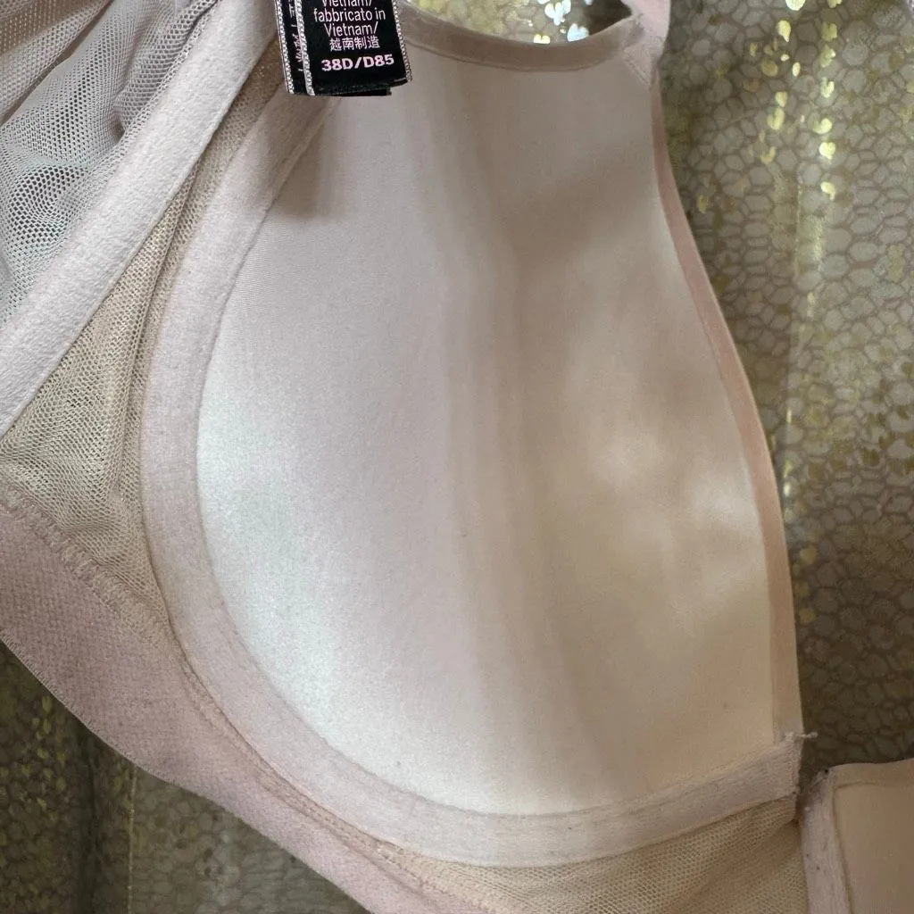 Victorias Secret Very Sexy Padded Push Up Bra Light Pink Mauve 38D Size undefined - Image 7