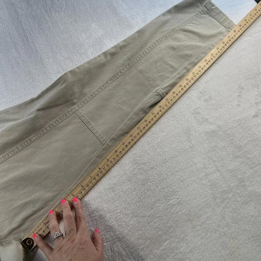 Natural Reflections Sz 10 Canvas Utility Pants Khaki Beige Classic Workwear New - Image 15