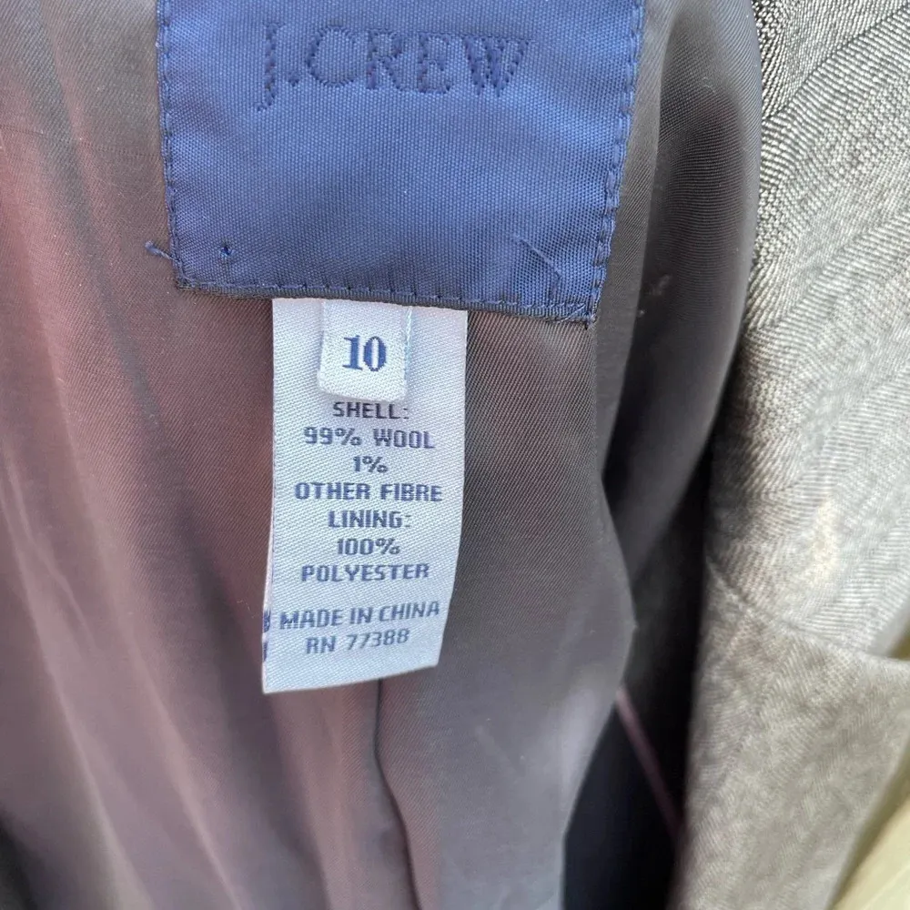 J CREW WOMENS GRAY BLAZER - Image 3