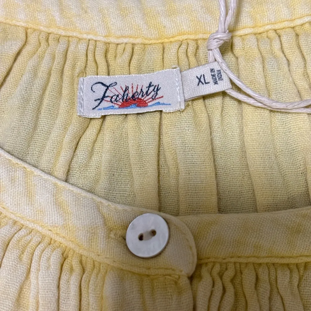 Faherty Dream Cotton Gauze Sahara Sun Carmel Dress NWT Organic - Image 9