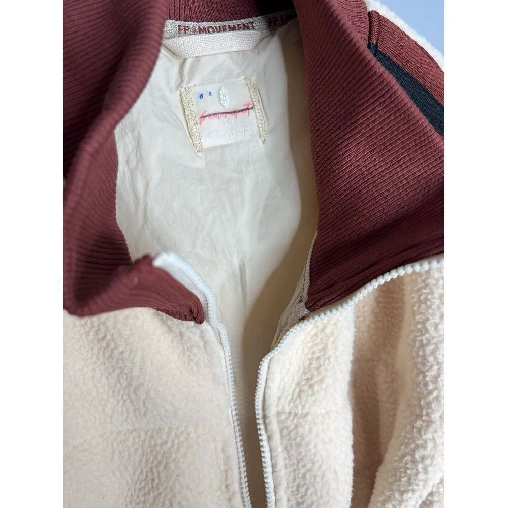 NWT‎ Free People FP Movement Fleecy Sherpa Scrunchy Pippa Jacket Size Large - Image 8