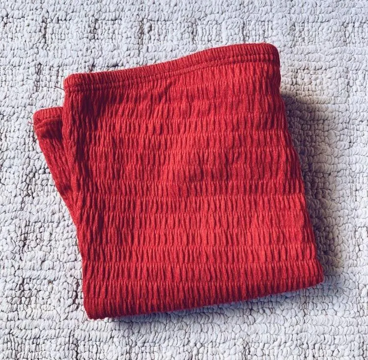 Red Ruffle Tube Top - Image 3