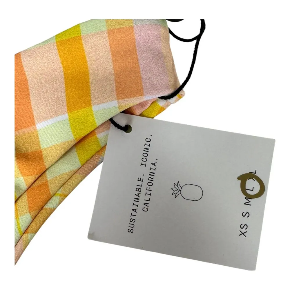 Skatie Dylan Suva Plaid Swim Bikini Bottoms Size Large NEW with Tags - Image 5