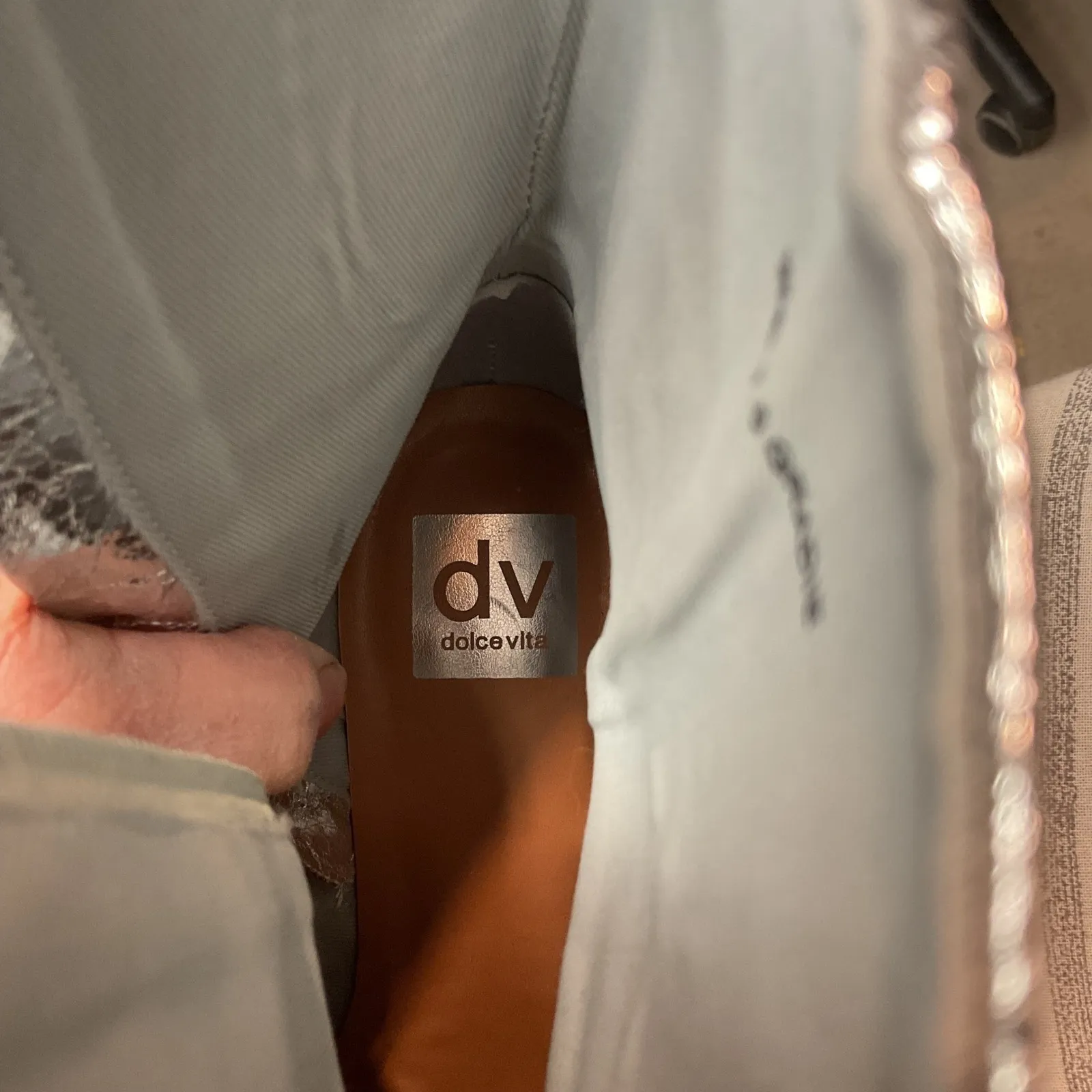 Dolce Vita Women's Silver Metallic Pointed Toe Stiletto Heel Mid Calf Boots 7.5 - Image 11