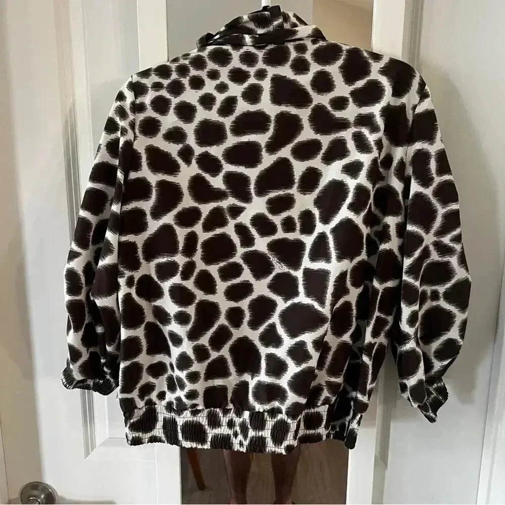 723 Roberto Cavalli Zip Up Long Sleeve Jacket Size 44 - Image 4