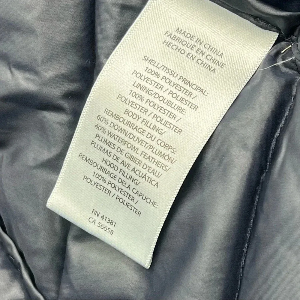 RALPH‎ LAUREN Woman’s S Quilted Hooded Packable DOWN Jacket Coat Puffer Black - Image 4