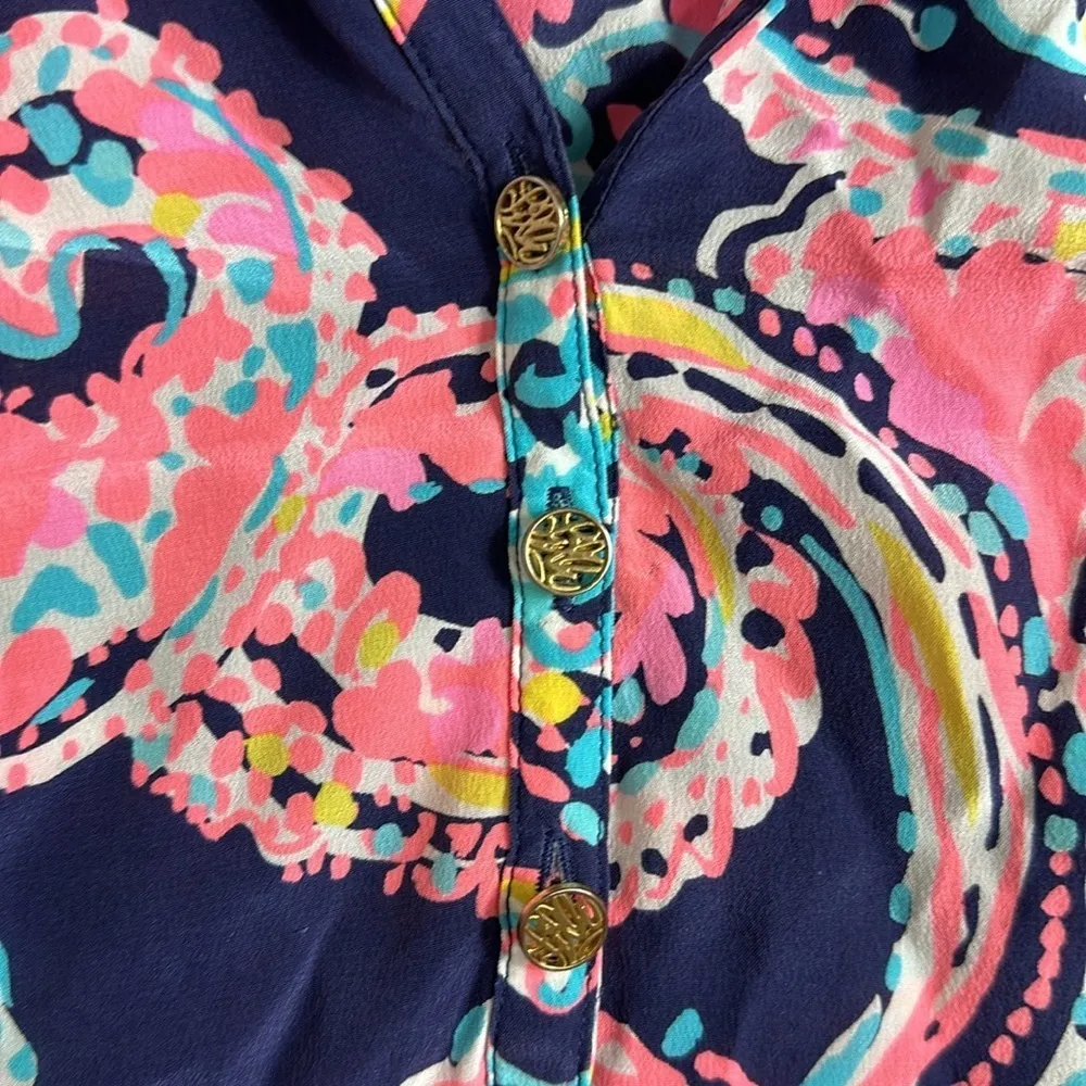 Lilly Pulitzer silk blouse - Image 4