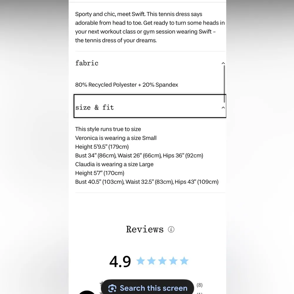 Frankie's Bikinis Swift Tennis Dress baby blue NWT sold out style - Image 4