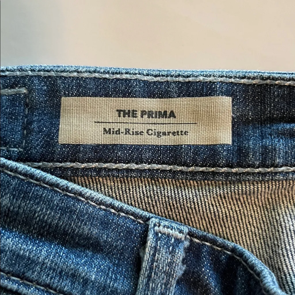 Ag Adriano Goldchmied The Prima Mid Rise Cigarette NWT Size 27 - Image 10