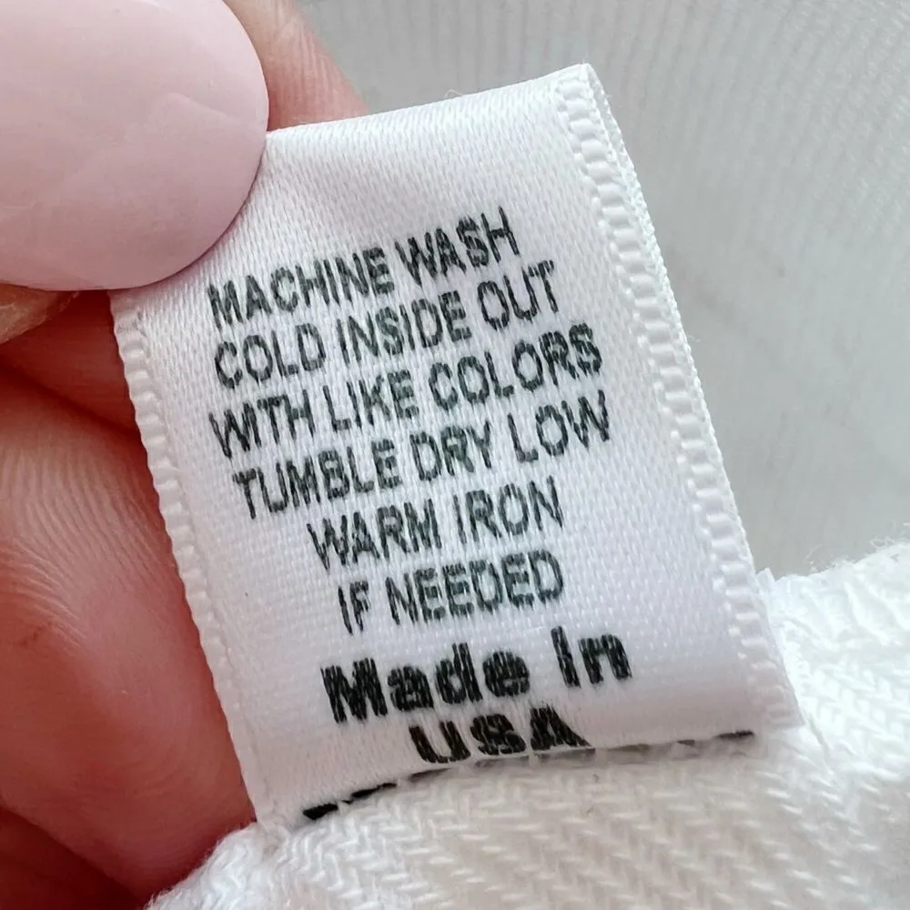 MONROW Cotton Twill Pocket Romper White Sz S White - Image 17