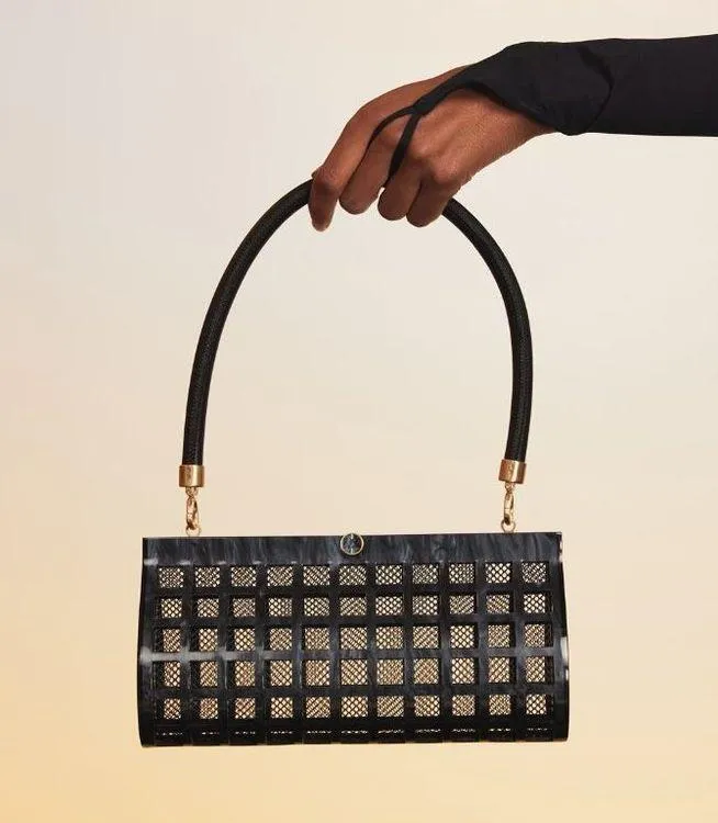 💕CULT GAIA💕 Alana Acrylic Shoulder Bag ~ Black NWT - Image 4