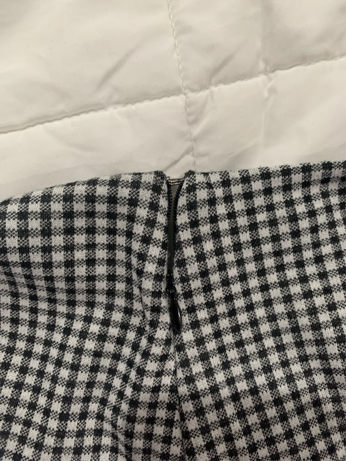 Forever 21 Plaid Skirt Black White - Image 6