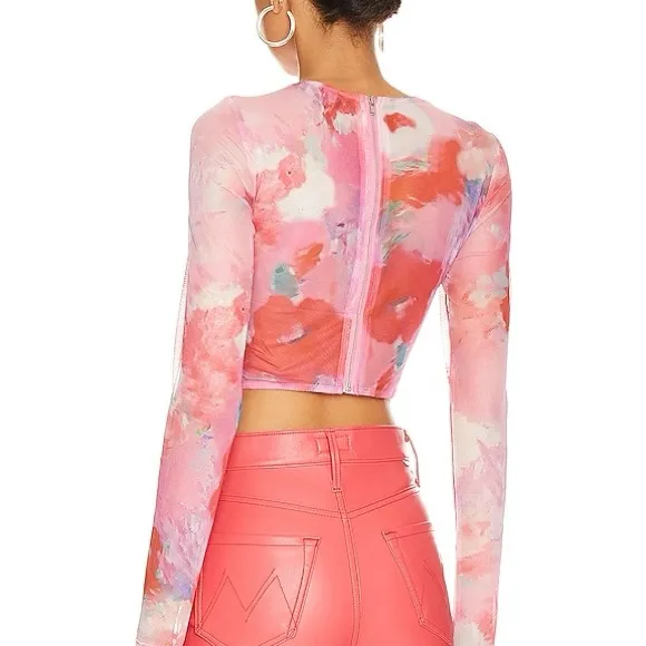 Bardot  Mesh Floral Corset Top - Image 4