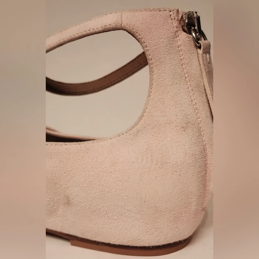 Tabitha Simmons Equipment Lynette Suede Point Toe Flats Women’s Baby Pink Size 6 - Image 16