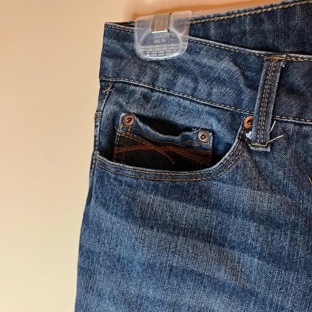 Faded Glory Size 10 Average Straight Leg Demin Blue Jeans - Image 3