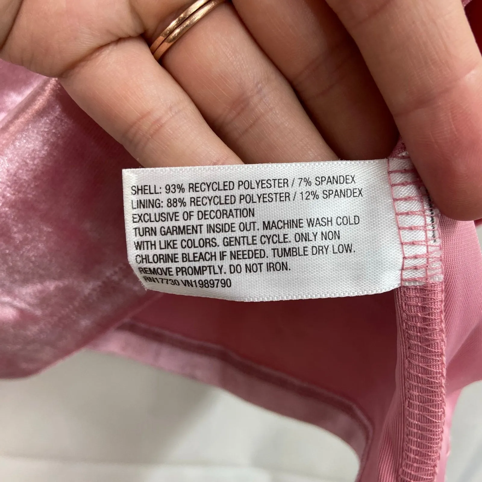 NEW Wild Fable women's pink velour bow trendy thick strap cropped tank top large - Image 5