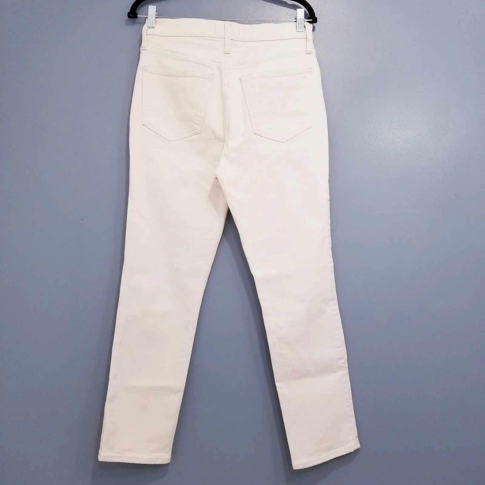 Madewell The Perfect Vintage Jeans High Rise Cream Denim 5-Pockets Cotton Blend - Image 2