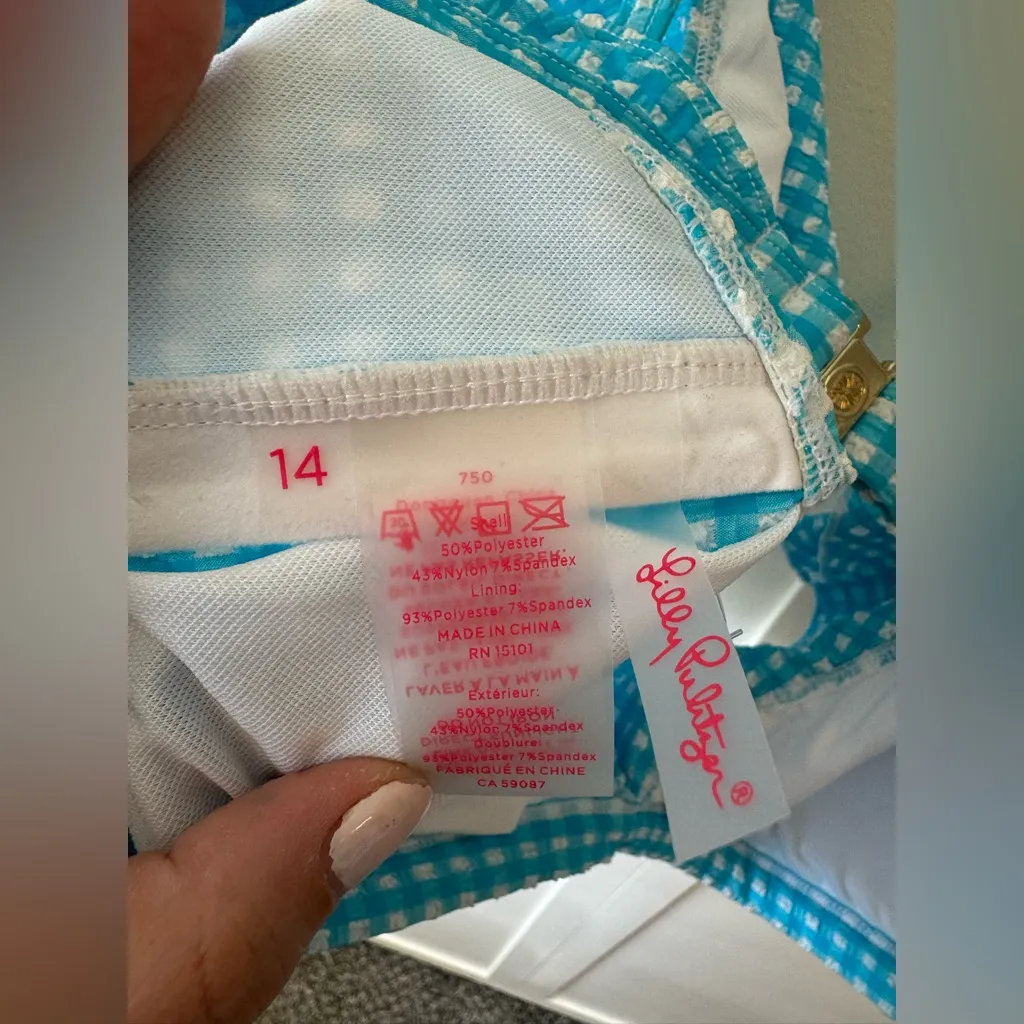 Lily Pulitzer Women’s NWOT Aelin Crinkle Bikini Top‎ Size 14 - Image 9