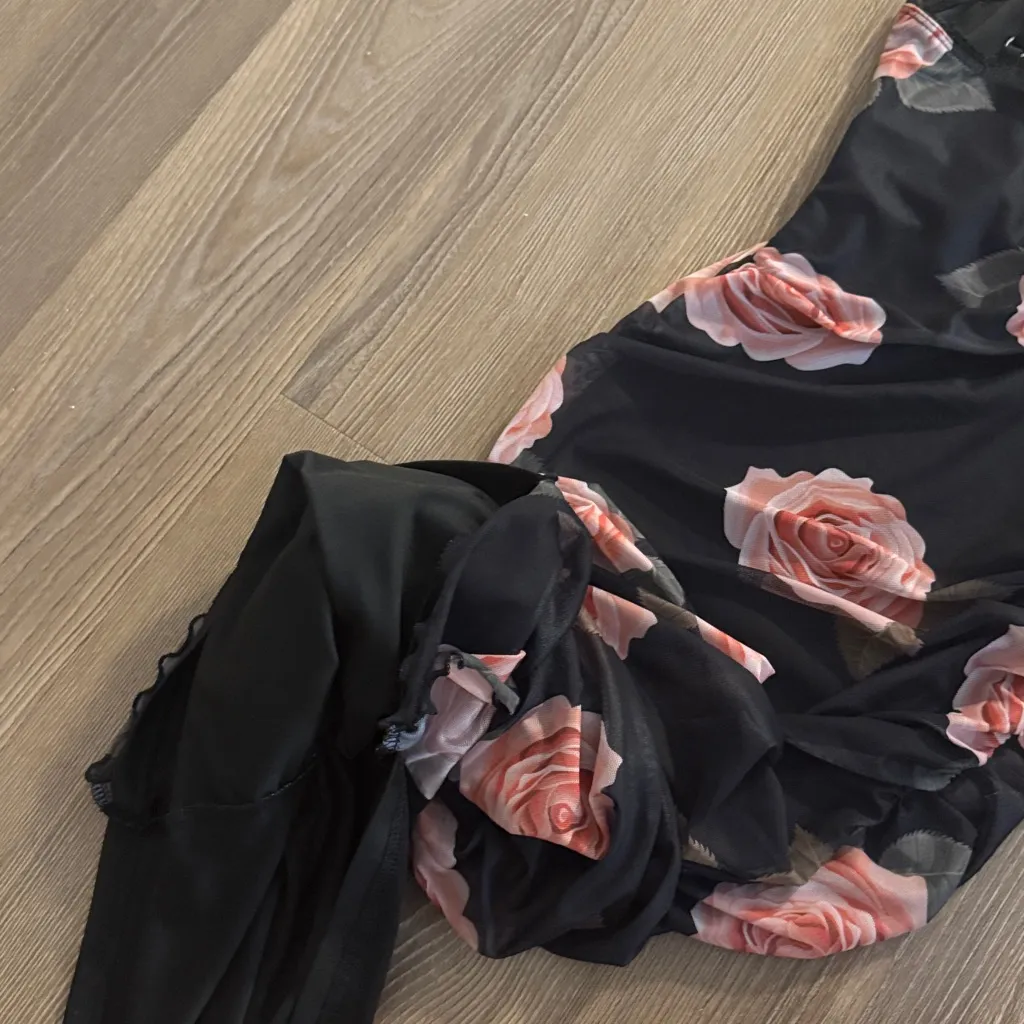 MORE TO COME Calla Mesh Dress in Black Size XS - Image 9