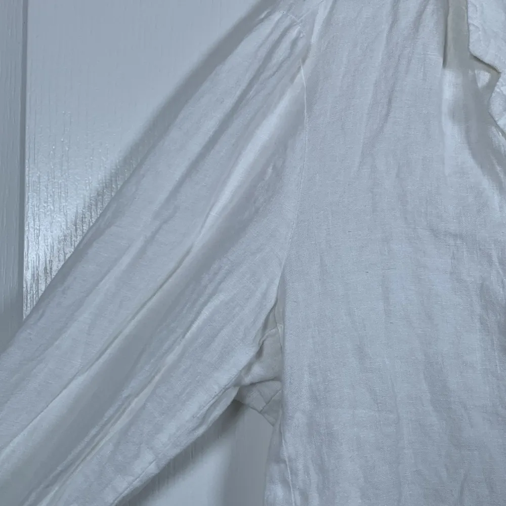 Jones & CO Jones New York White Blazer 100% Linen Size XL EUC #4518 - Image 3