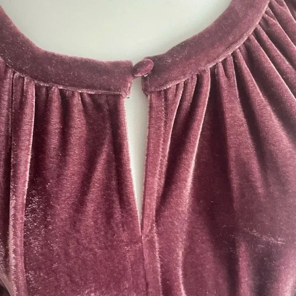 TERRA SKY Crushed‎ Velvet Purple Dress NWT 1X 16/18 0103 - Image 5