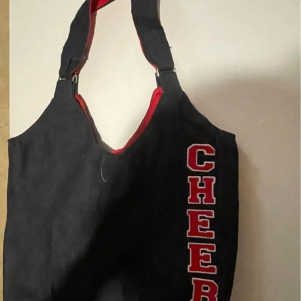 Blue Denim “CHEER” large Handbag - Image 2