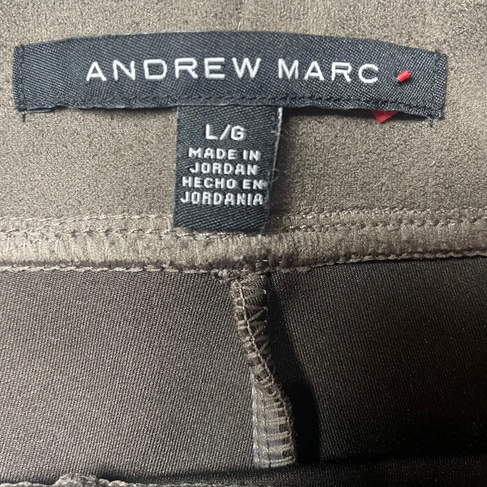 Andrew Marc Faux Suede Leggings – Women's Size Large – Taupe / Mushroom Gray‎ - Image 7