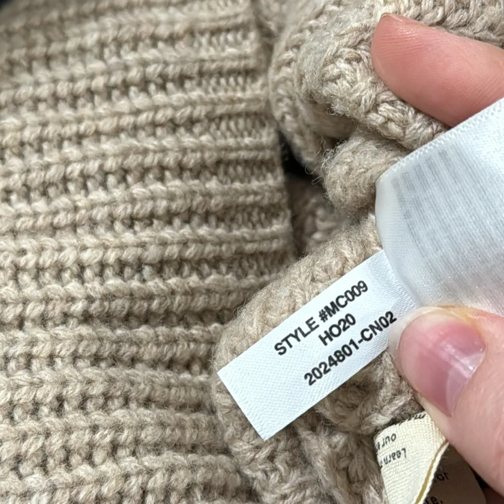 Madewell Tipped Forrest V-Neck Oversized Tennis Sweater Heather Birch size XS - Image 10