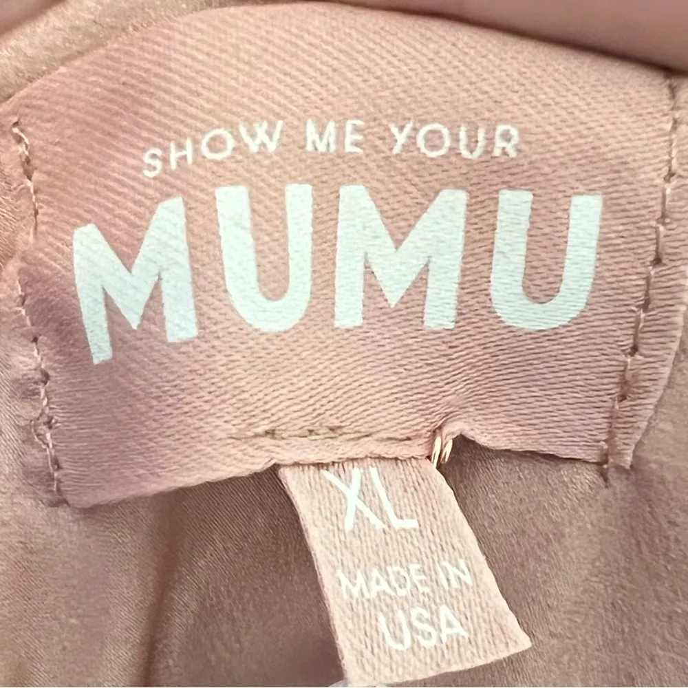 NWT Show Me Your MuMu Verona Cowl Dress Rose Gold Luxe Satin - Image 7