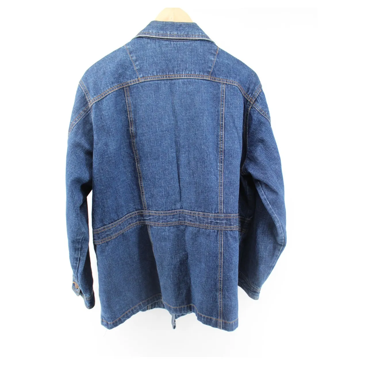 Vintage Bill Blass Jean Jacket Womens 1X Blue Denim 90s Medium Wash Button Front - Image 2