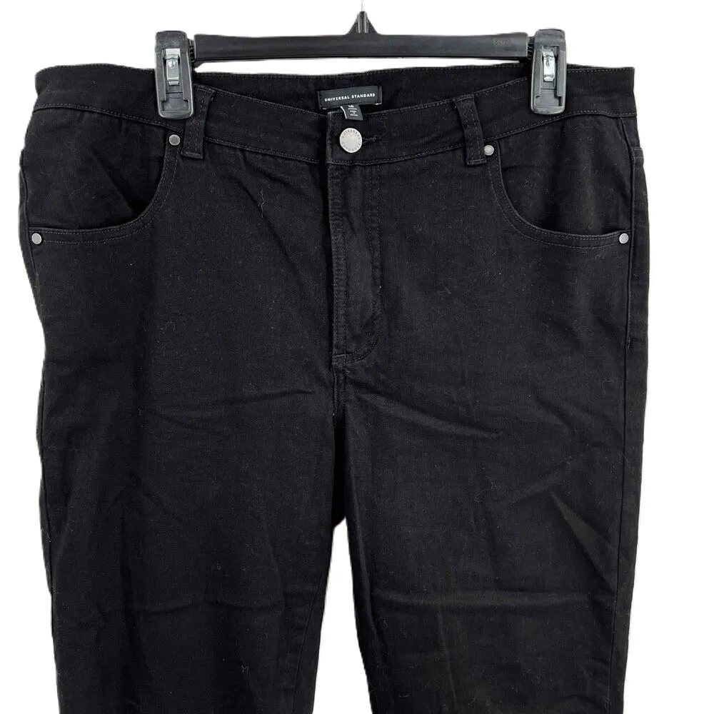 Universal Standard  Black Womens Jeans Siene Skinny Cotton Blend Size 16 - Image 2
