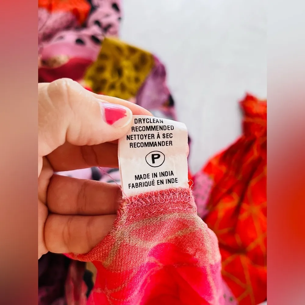 Anthropologie Bl-nk London Miranda Peasant Blouse Size SP $128 - Image 9